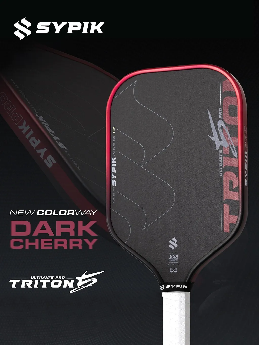 Sypik Triton 5 Ultimate Pro Tour Pickleball Paddle (16mm) 【PRE-ORDER】